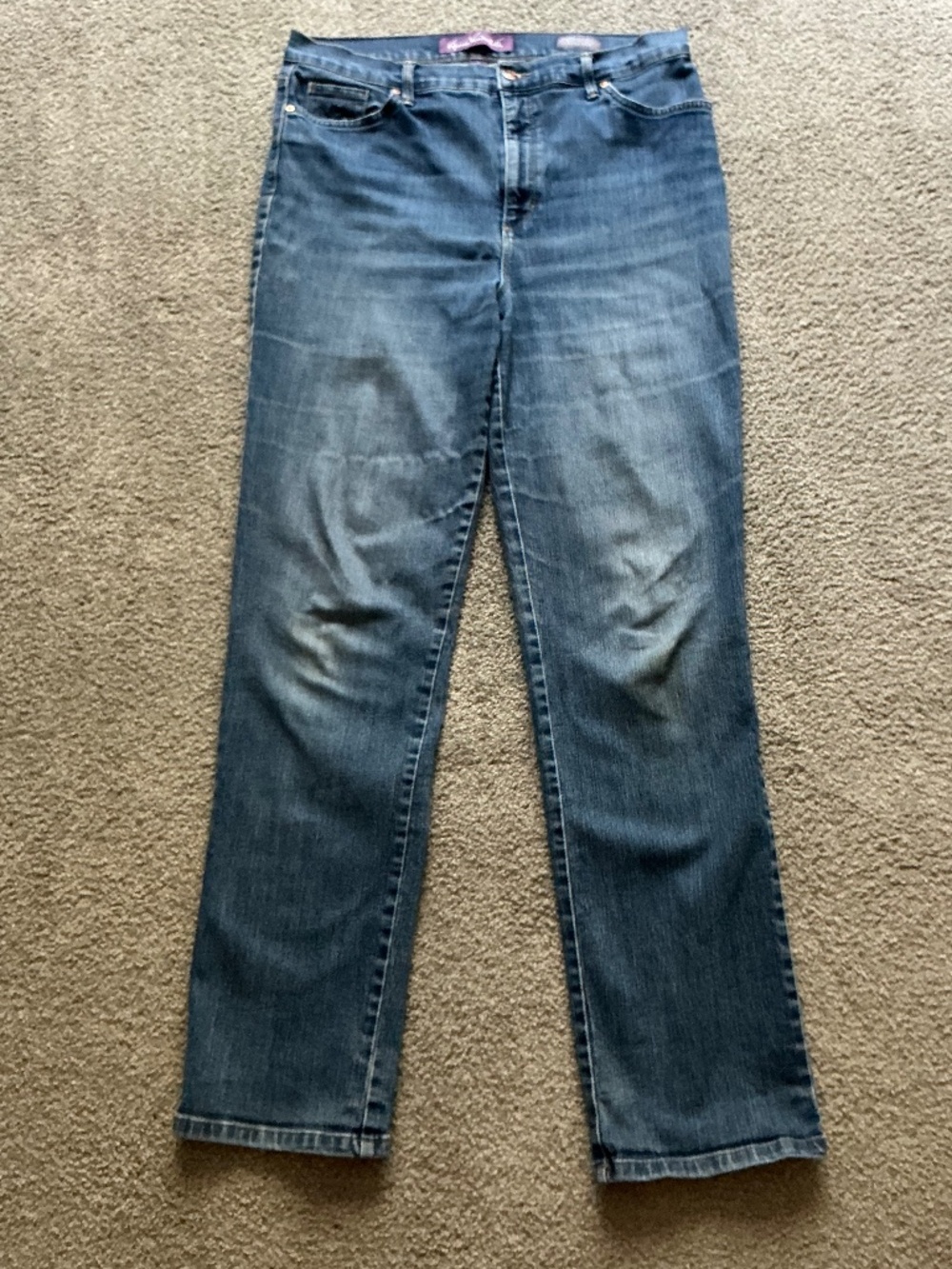 Gloria Vanderbilt 14 Long Amanda Style Indigo Denim Jeans